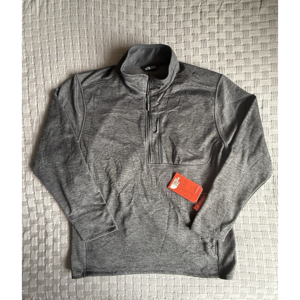 The North Face Canyonlands Quarter Zip Fleece Pullover Mens XL Gray